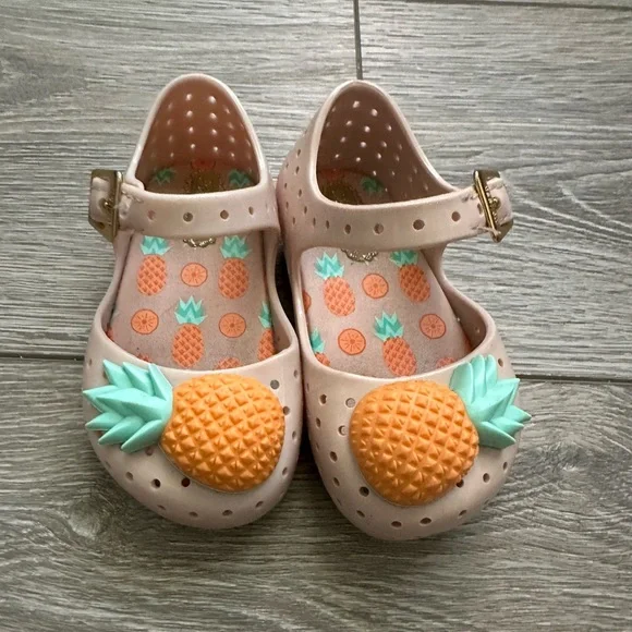 Mini Melissa Shoes Pineapple Mini Melissa Toddler Shoes Poshmark